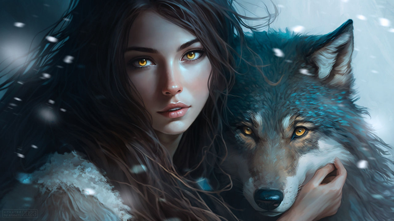 Girl with wolf by alonetl dfpxhhc-fullview.jpg
