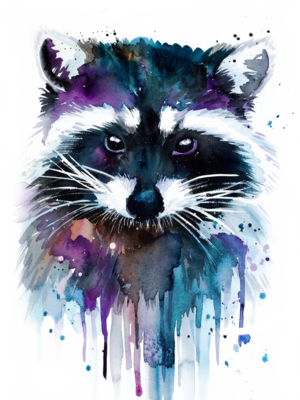 Imgbin watercolor-painting-artist-raccoon-png.png