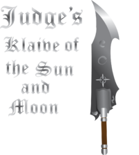 Judge's Klaive of the Sun and Moon